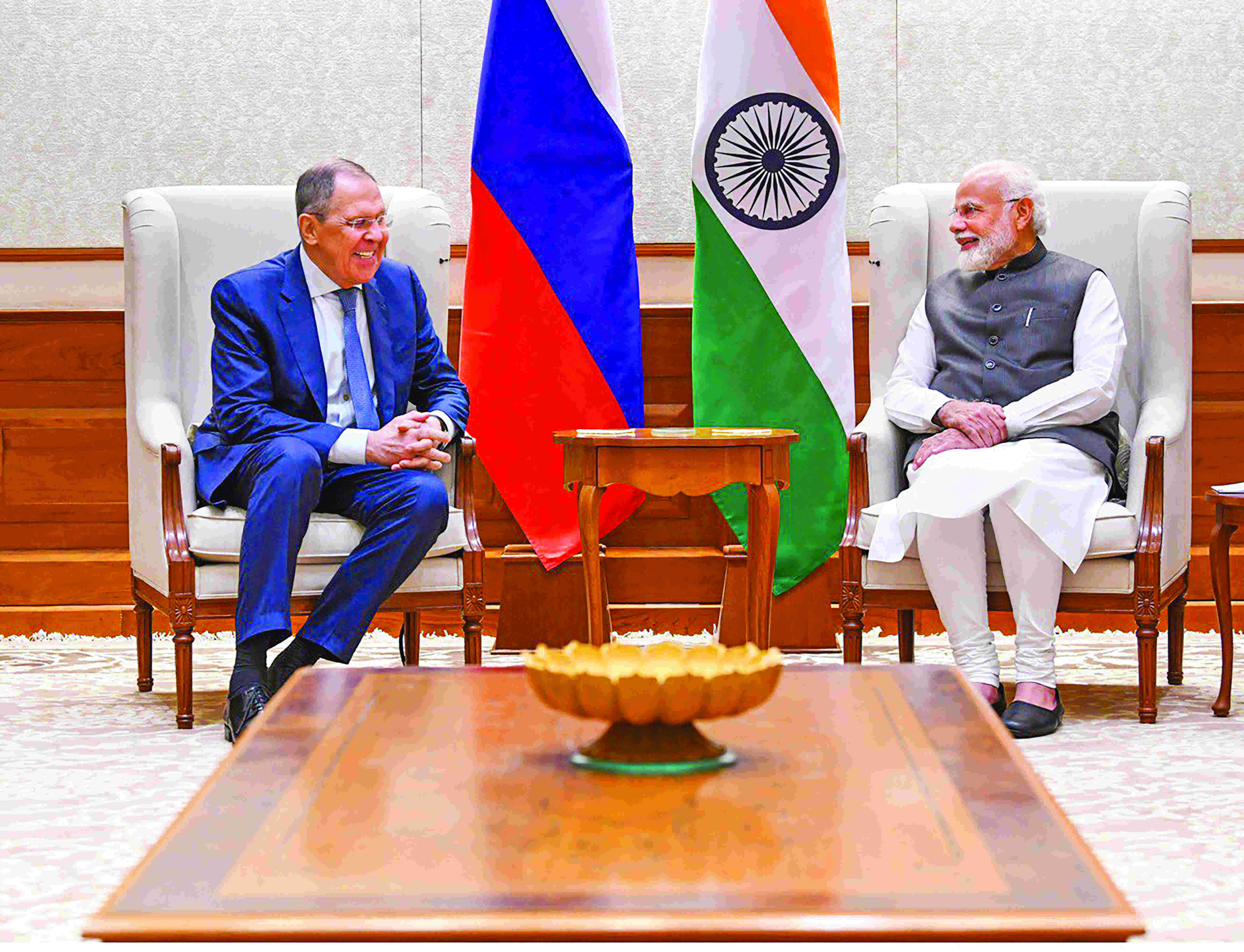 Modi meets Lavrov, calls for early cessation of violence in Ukraine