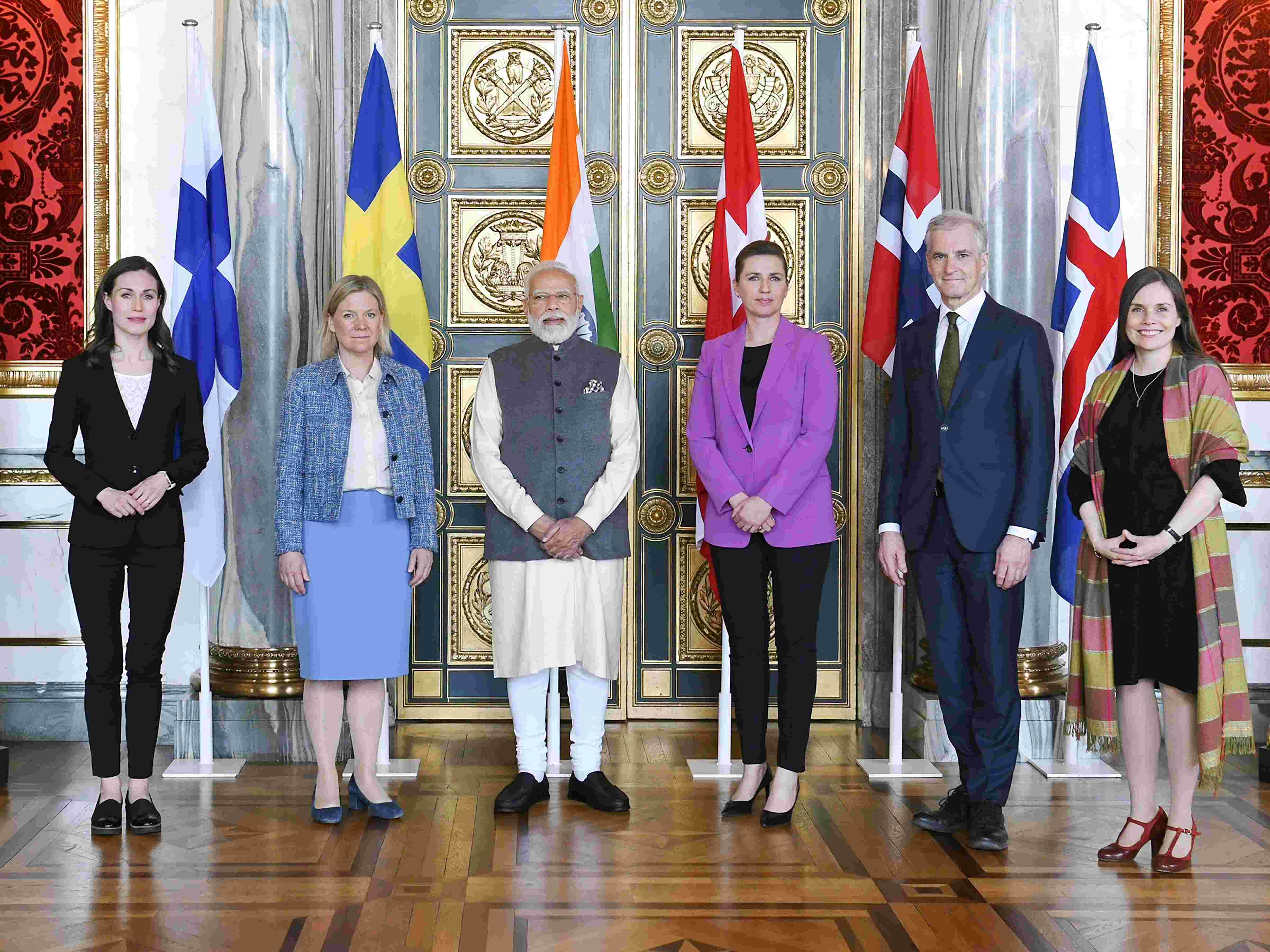 PM Modi holds bilateral meetings with counterparts from Nordic countries PM Modi holds bilateral meetings with counterparts from Nordic countries