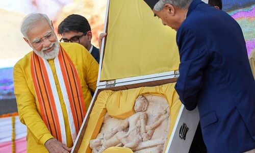 PM Modi meets Nepalese counterpart in Lumbini; discuss full range of bilateral relations PM Modi meets Nepalese counterpart in Lumbini; discuss full range of bilateral relations