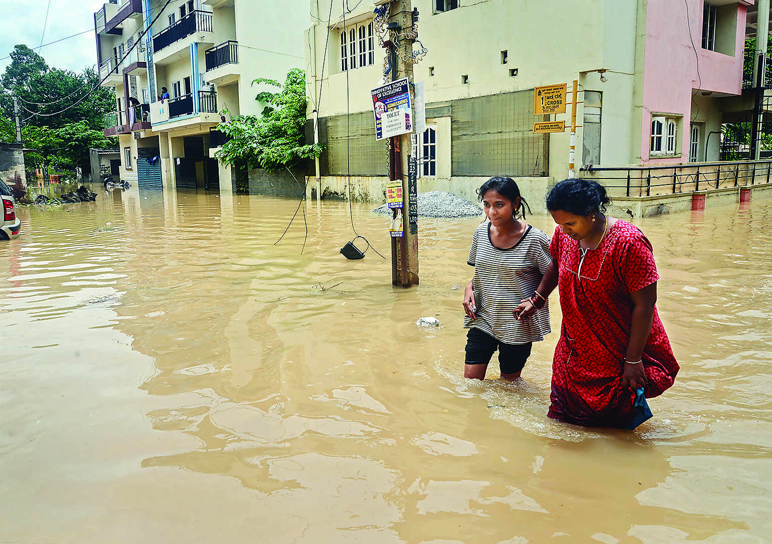 Heavy rains in Bengaluru: 2 labourers die, houses inundated