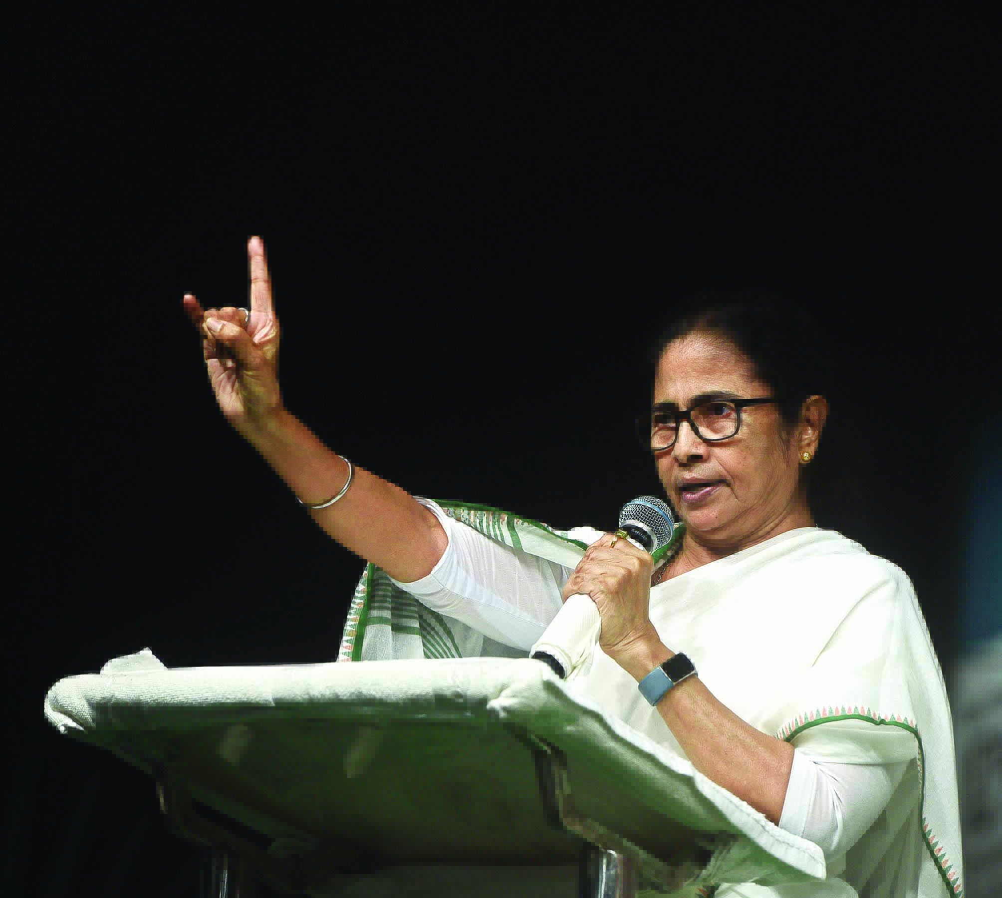 BJP scared of me, have set agenda to destabilise Bengal: Mamata