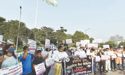 Protests demanding justice for Nikita Tomar turn violent Protests demanding justice for Nikita Tomar turn violent