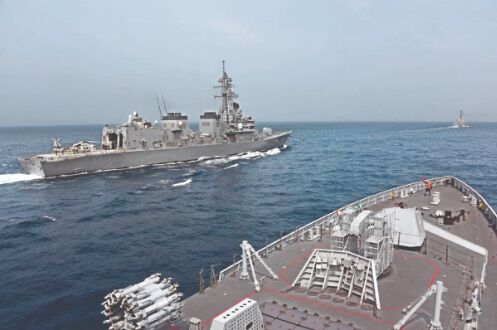 India, US, Japan and Australia kick-start Malabar naval exercise India, US, Japan and Australia kick-start Malabar naval exercise