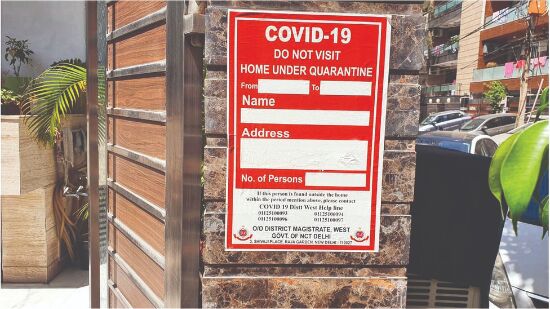 No posters to be pasted outside homes of Covid patients: Delhi govt to HC No posters to be pasted outside homes of Covid patients: Delhi govt to HC