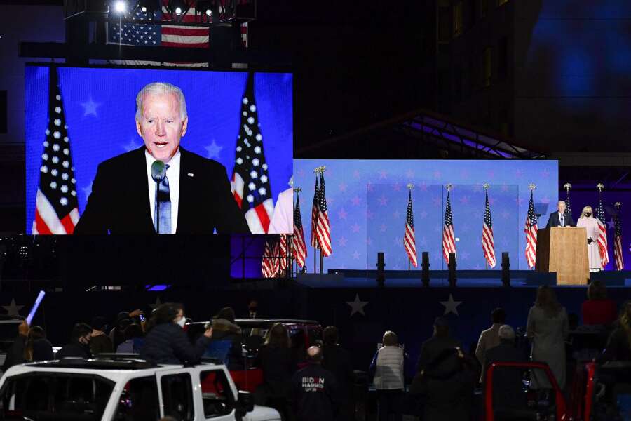 Biden says hes on track to win this election Biden says hes on track to win this election