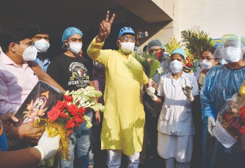 Nirmal Maji released from hosp Nirmal Maji released from hosp