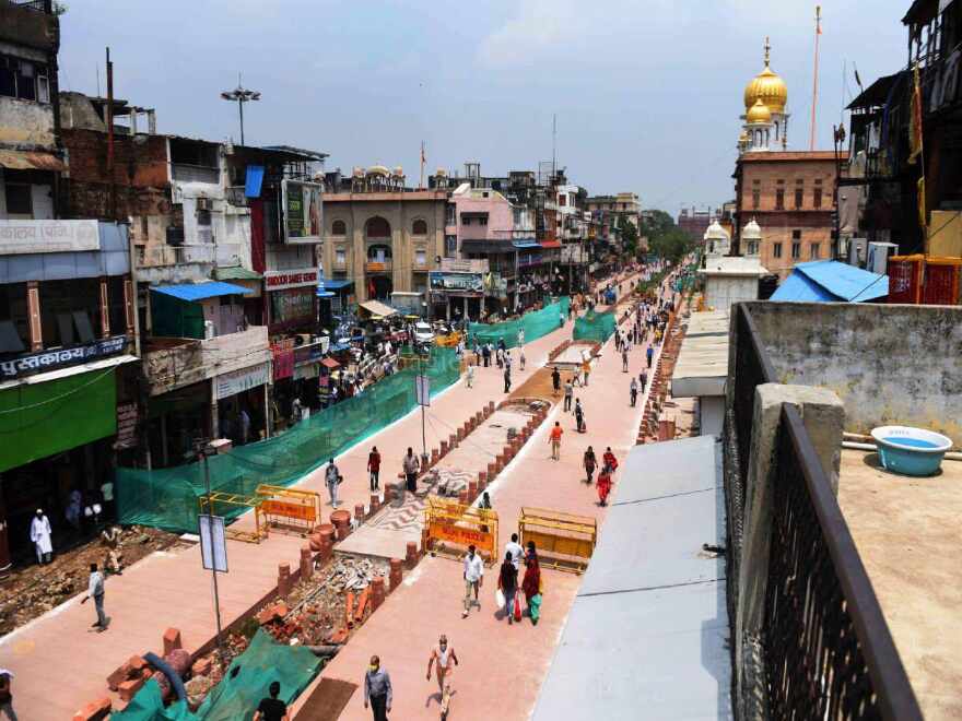 Entire pedestrianisation project of Chandni Chowk to be completed in a month Entire pedestrianisation project of Chandni Chowk to be completed in a month