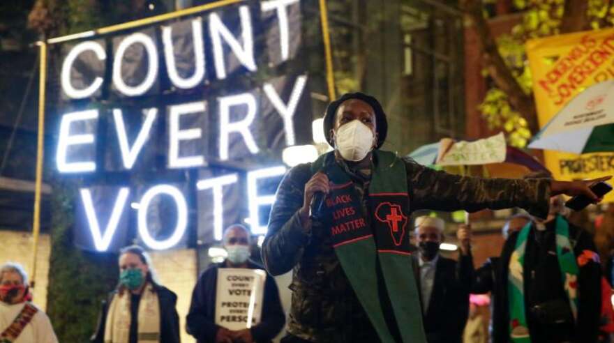 No winner yet; vote counting continues in tense US presidential race No winner yet; vote counting continues in tense US presidential race