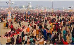 Pilgrims to cruise in ferry boats and hovercraft in Haridwar Mahakumbh Pilgrims to cruise in ferry boats and hovercraft in Haridwar Mahakumbh