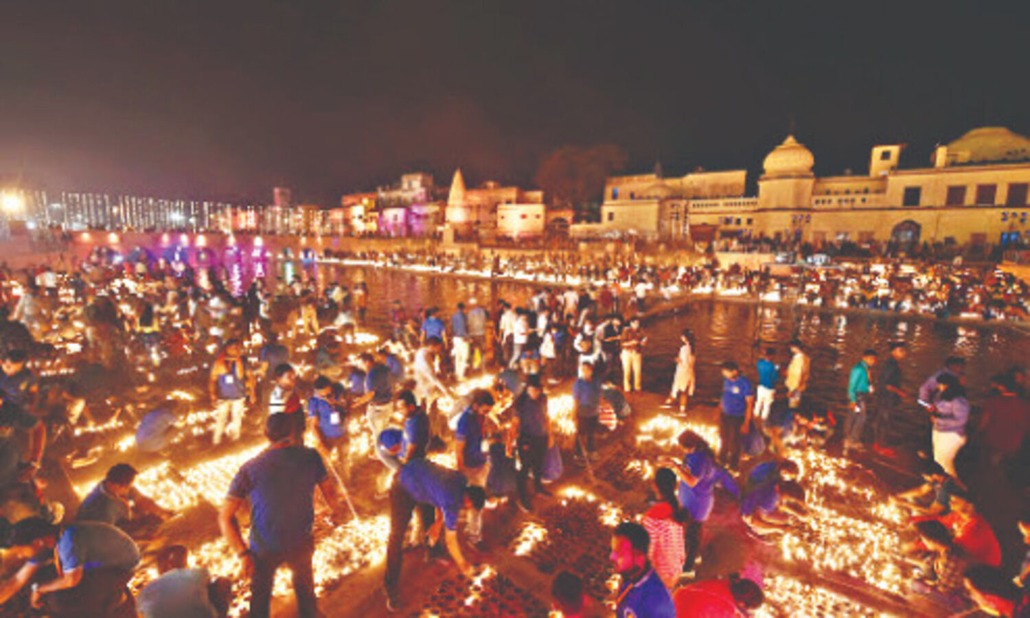 Ayodhya celebrates Rams homecoming, lights 5.84 lakh diyas to break record