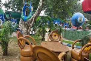 Now, scrap tyres turn into art for park