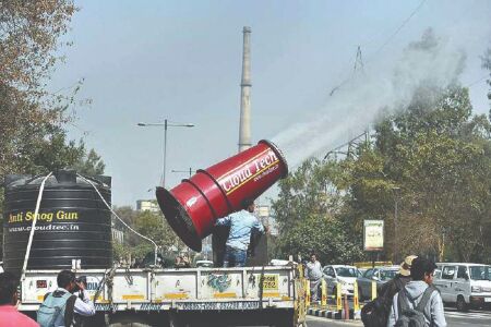 Over 70L litres water sprinkled at 13 pollution hotspots in 36 days