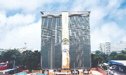 Citys first fully automated tower parking lot opened in Green Park Citys first fully automated tower parking lot opened in Green Park