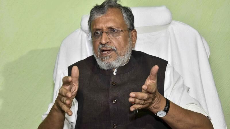Sushil Modi files nominations for Bihar Rajya Sabha by-poll