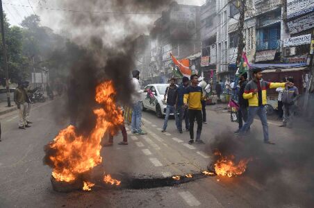 Bharat Bandh: Protests held in MPs Hoshangabad district