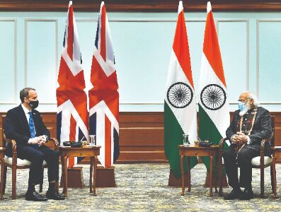 Shared fight against Coronavirus: UK Secy, Modi discuss launching of vaccines hub Shared fight against Coronavirus: UK Secy, Modi discuss launching of vaccines hub