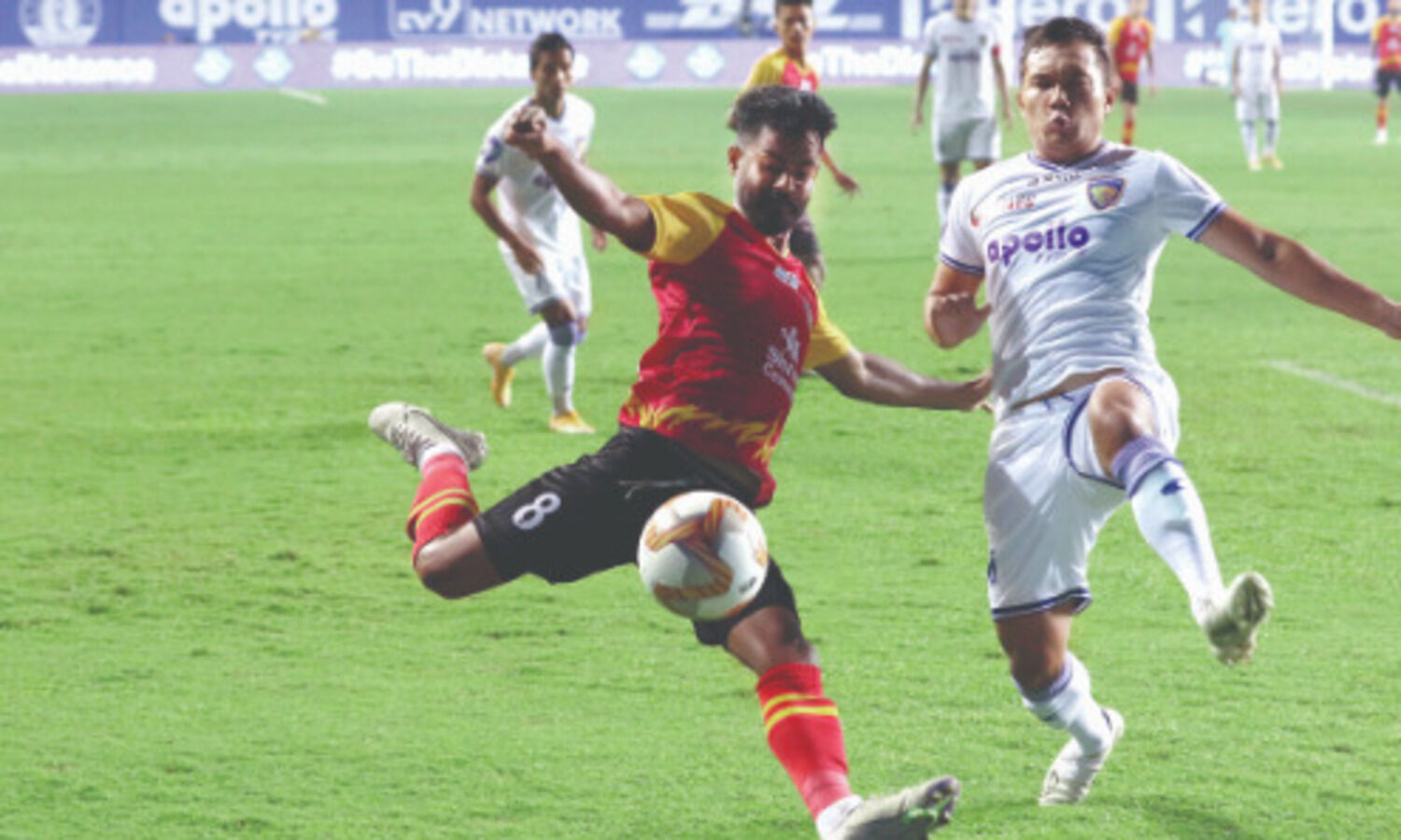 Chennaiyin FC, East Bengal share honours in 2-2 draw
