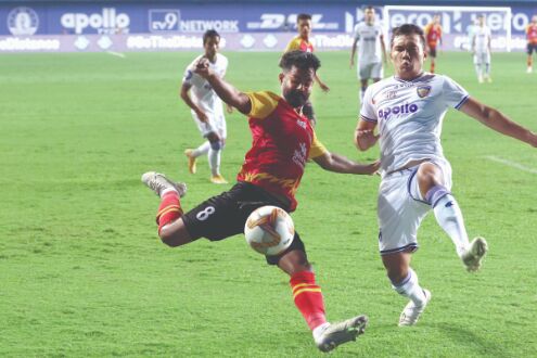 Chennaiyin FC, East Bengal share honours in 2-2 draw