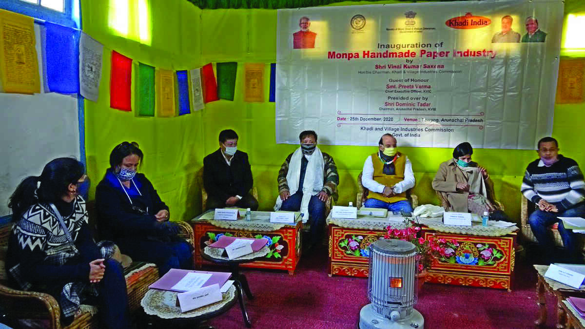 KVIC revives Monpa handmade paper industry in Tawang KVIC revives Monpa handmade paper industry in Tawang