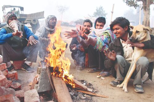 Mercury drops below 5 degree C at many places in north India Mercury drops below 5 degree C at many places in north India