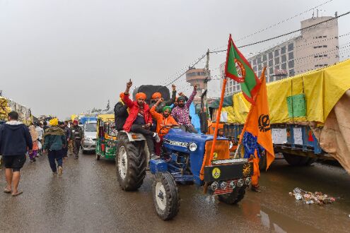 Farmers take out tractor march against farm laws Farmers take out tractor march against farm laws