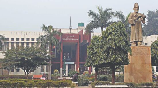 Jamia students raise voice against removal of Muslim quota for J&K students Jamia students raise voice against removal of Muslim quota for J&K students