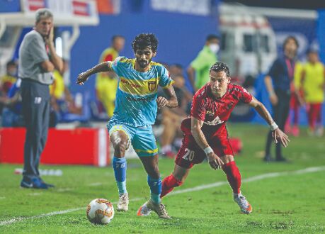 Liston Colacos late goals power Hyderabad to win over NEUFC Liston Colacos late goals power Hyderabad to win over NEUFC