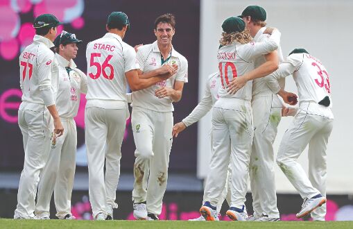 Brilliant Cummins puts Oz on top as India dismissed for 244