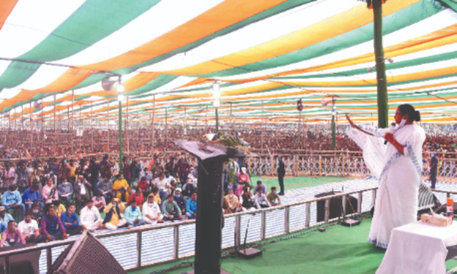 Mamata to address a public rally in Nandigram today, at Purulia on Tue