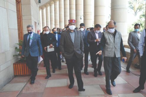 Speaker Om Birla takes stock of arrangements for Budget Session Speaker Om Birla takes stock of arrangements for Budget Session
