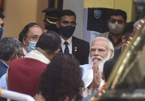 Strong India following Netajis footsteps, from LOC to LAC: PM Strong India following Netajis footsteps, from LOC to LAC: PM