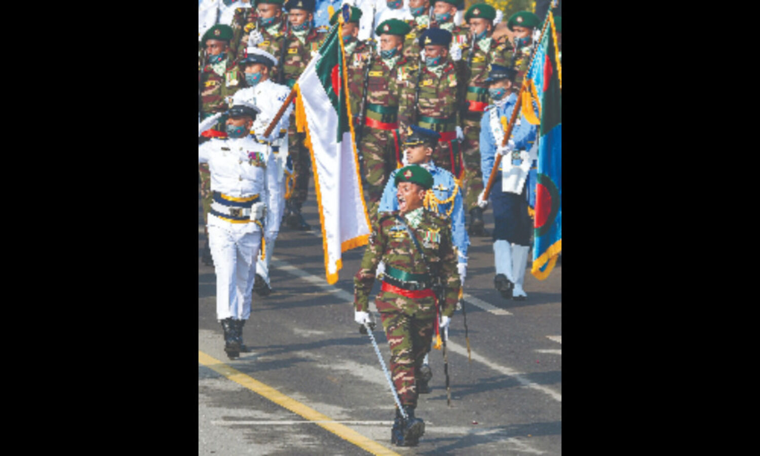 Military contingent of Bangladesh marches down Rajpath, team leader says an honour