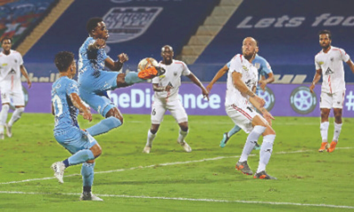 NorthEast do a double against mighty Mumbai with 2-1 victory