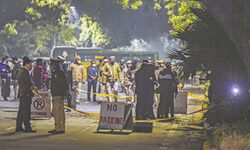 Delhi Polices Special Cell team visits blast site near Israeli Embassy