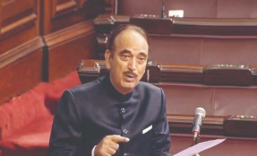 Azad in RS raises doubts over govts intention to give full statehood to J&K