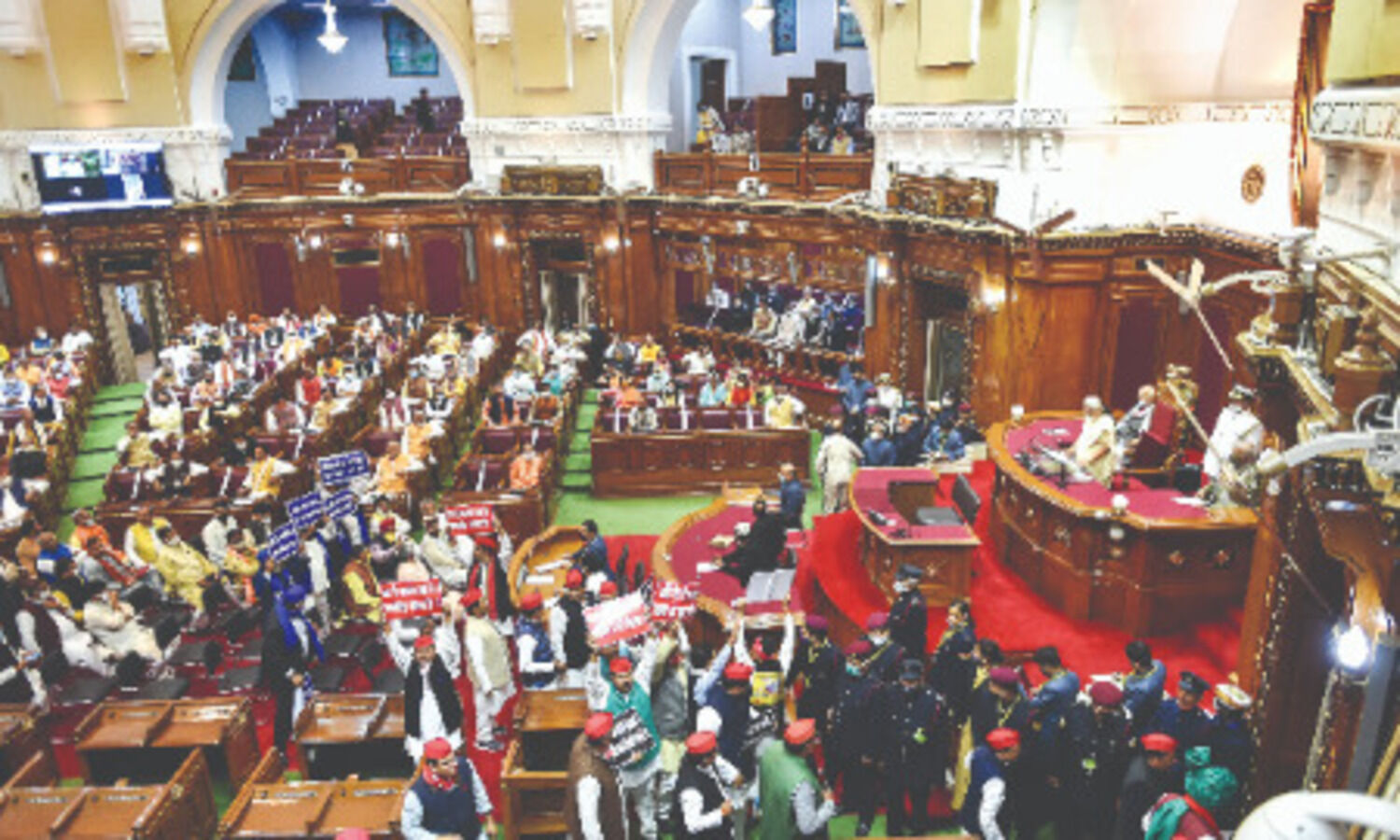 UP Budget session starts on stormy note