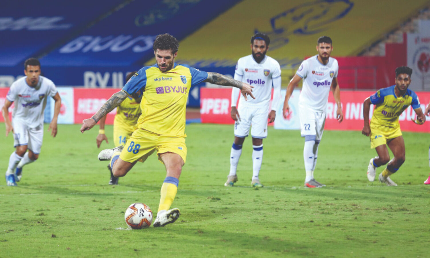 Kerala hold Chennaiyin to 1-1 draw in southern derby of ISL