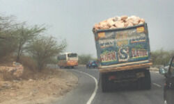 Construction picks up as overloaded trucks populate Ggm roads, making them more prone to freak mishaps Construction picks up as overloaded trucks populate Ggm roads, making them more prone to freak mishaps