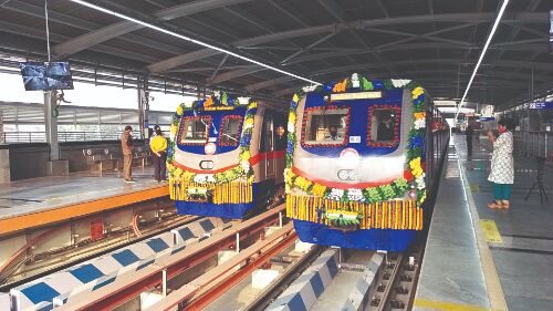 Dakshineswar Metro opens for public from today Dakshineswar Metro opens for public from today