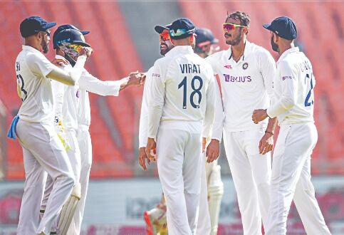 Ashwin and Axar bundle out England for 205 Ashwin and Axar bundle out England for 205