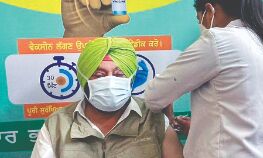 Punjab CM gets first jab of vaccine, urges those eligible to get inoculated