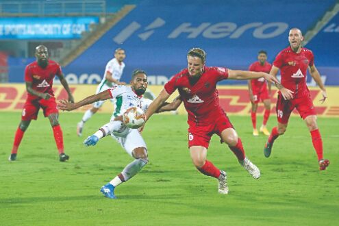 Syllas equaliser helps NorthEast play out a 1-1 draw against Bagan Syllas equaliser helps NorthEast play out a 1-1 draw against Bagan