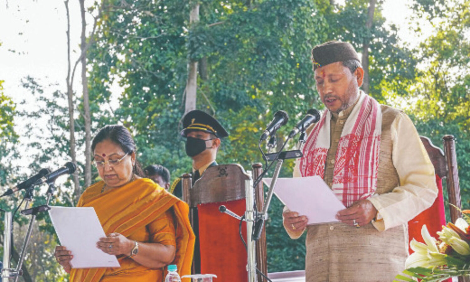 Tirath Singh Rawat sworn-in as new CM of Uttarakhand