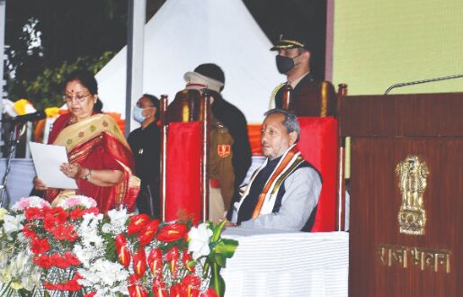 New Uttarakhand CM constitutes his Cabinet, 11 ministers sworn in New Uttarakhand CM constitutes his Cabinet, 11 ministers sworn in