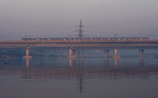 Clear morning in Delhi
