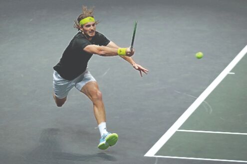 Defending champ Tsitsipas out at Open 13 Defending champ Tsitsipas out at Open 13