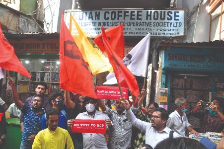 Locals protest after saffron-clad youths assault Coffee House staff