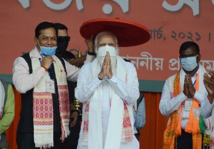 Modi rakes up toolkit row, claims Cong backing those trying to finish Assam tea Modi rakes up toolkit row, claims Cong backing those trying to finish Assam tea