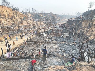 15 killed after deadly fire in Rohingya camp in Bangladesh: UN official 15 killed after deadly fire in Rohingya camp in Bangladesh: UN official