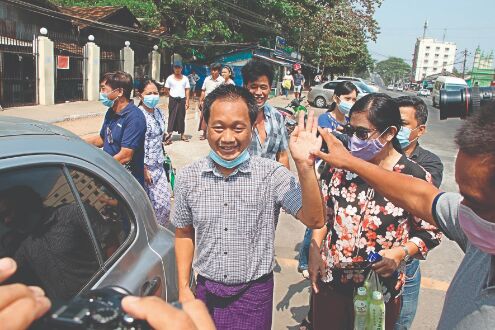 Myanmar junta frees hundreds held for anti-coup protests